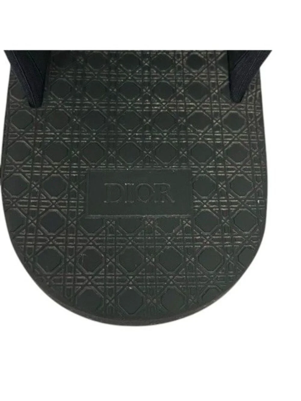 Dior Alpha Sandals Oblique Jacquard Logo 44 Navy Black